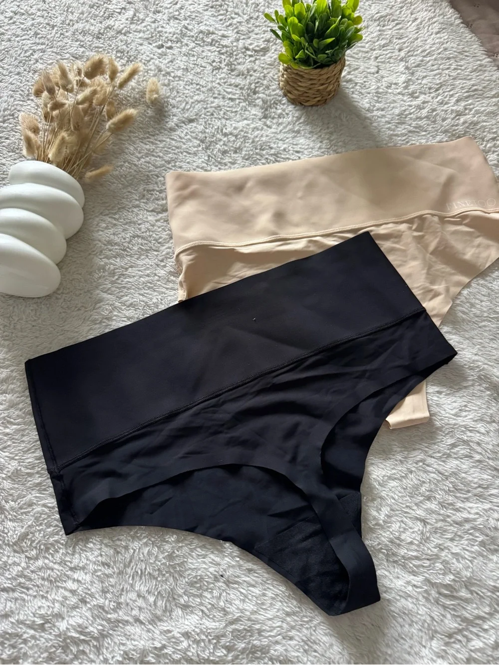 Brand New FINETOO 2-Pack Seamless High-Waisted Shaping Thongs XXL